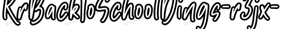 KrBackToSchoolDings-r3jx字体转换