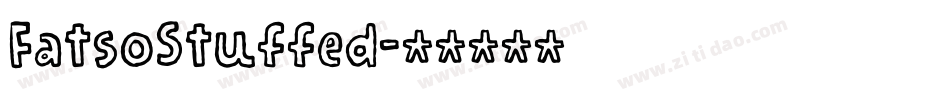 FatsoStuffed字体转换
