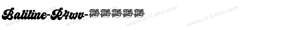 Baliline-R4wv字体转换