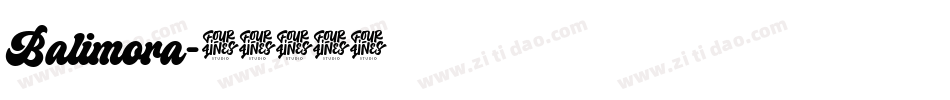 Balimora字体转换