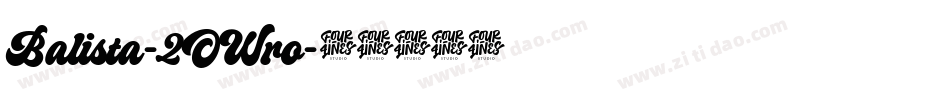 Balista-2OWro字体转换