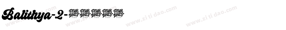 Balithya-2字体转换