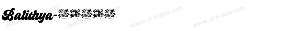 Balithya字体转换