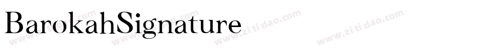 BarokahSignature字体转换