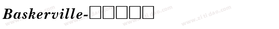 Baskerville字体转换