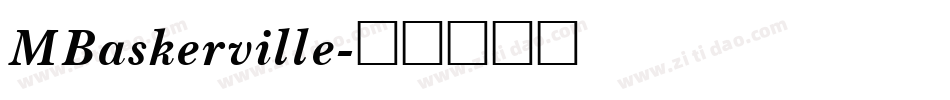 MBaskerville字体转换