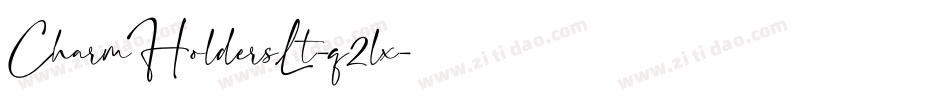CharmHoldersLt-q2lx字体转换