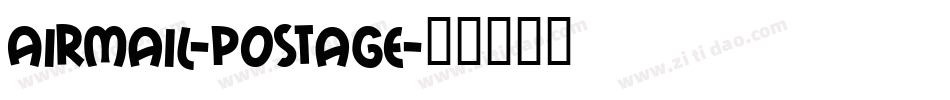 AirMail-Postage字体转换