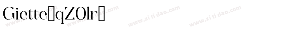 Giette-qZ0lr字体转换
