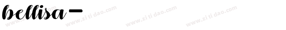bellisa字体转换