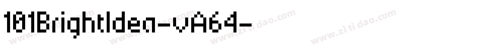 101BrightIdea-vA64字体转换