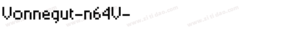Vonnegut-n64V字体转换