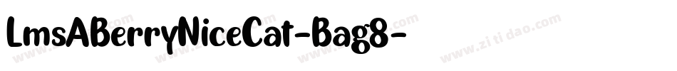 LmsABerryNiceCat-Bag8字体转换