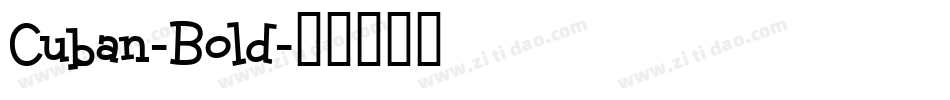 Cuban-Bold字体转换