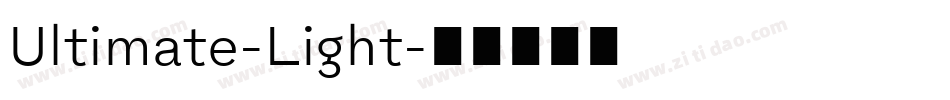 Ultimate-Light字体转换