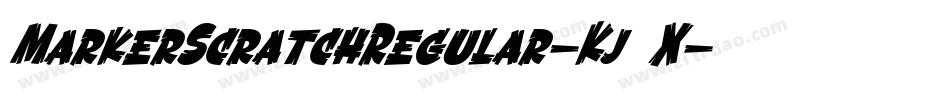 MarkerScratchRegular-Kj4X字体转换