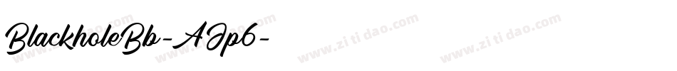 BlackholeBb-AJp6字体转换