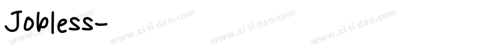 Jobless字体转换