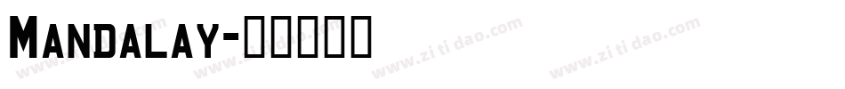 Mandalay字体转换