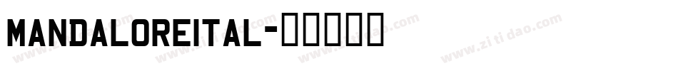 mandaloreital字体转换