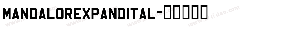 mandalorexpandital字体转换