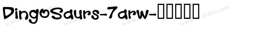 DingOSaurs-7arw字体转换