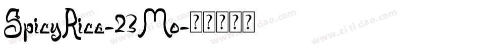 SpicyRice-23Mo字体转换