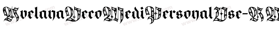 AvelanaDecoMediPersonalUse-RMyv字体转换