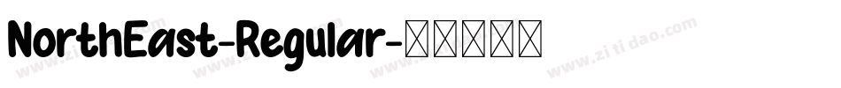 NorthEast-Regular字体转换
