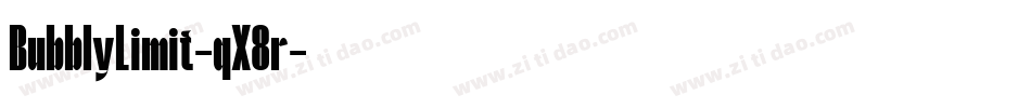 BubblyLimit-qX8r字体转换