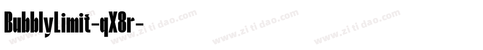 BubblyLimit-qX8r字体转换
