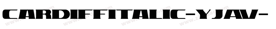 CardiffItalic-yjAV字体转换