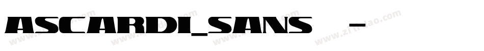 ascardi_sans手机版字体转换
