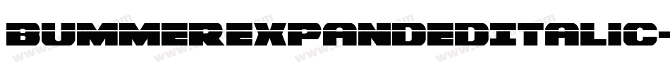 BummerExpandedItalic-8JVD字体转换