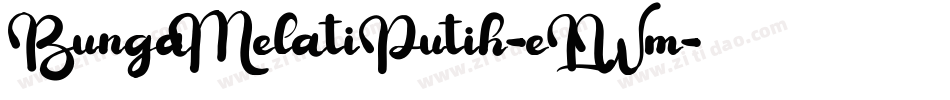 BungaMelatiPutih-eLWm字体转换