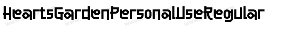 HeartsGardenPersonalUseRegular-Lgp4字体转换