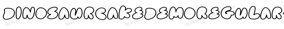 DinosaurCakeDemoRegular-qw01字体转换