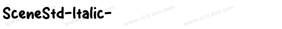 SceneStd-Italic字体转换