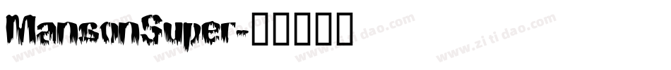 MansonSuper字体转换