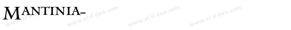 Mantinia字体转换