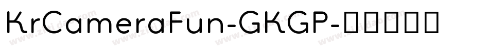 KrCameraFun-GKGP字体转换