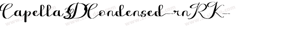 Capella3DCondensed-rnRK字体转换