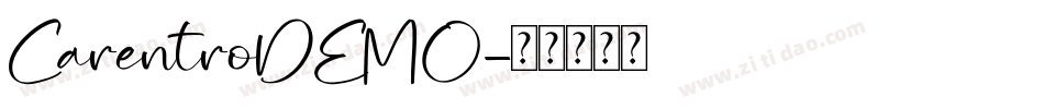 CarentroDEMO字体转换