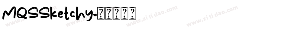 MQSSketchy字体转换
