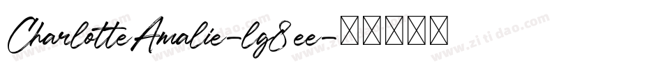 CharlotteAmalie-lg8ee字体转换