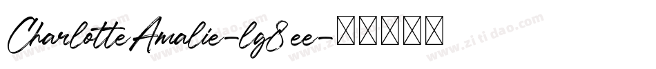 CharlotteAmalie-lg8ee字体转换