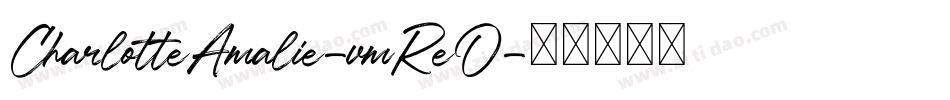 CharlotteAmalie-vmReO字体转换