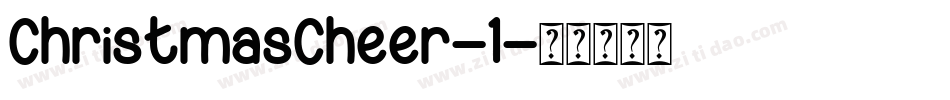 ChristmasCheer-1字体转换