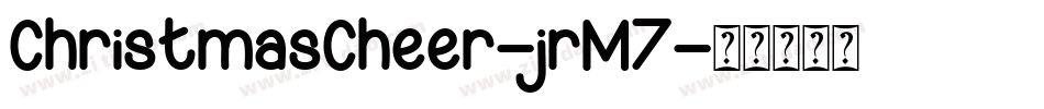 ChristmasCheer-jrM7字体转换