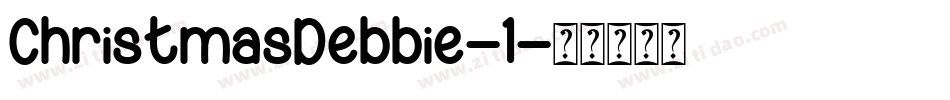 ChristmasDebbie-1字体转换